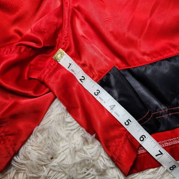 Vintage Nike Red Colorblock Satin Athletic Shorts - Picture 3 of 10